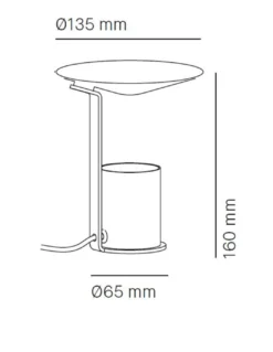 Lámpara de mesa Mokka - Milan - Lámpara minimalista decorativa