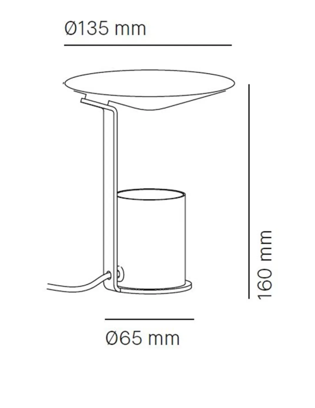 Lámpara de mesa Mokka - Milan - Lámpara minimalista decorativa