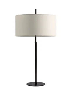 Lámpara de mesa Nautic – Luxcambra – Diseño elegante, pantalla de loneta blanca