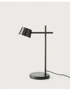 Lámpara de Mesa Nera - Aromas - Lámpara de lectura LED regulable 3000K, estilo moderno y minimalista, color negro acero