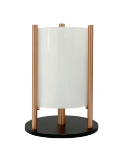 Lámpara de mesa Noa - Pujol Iluminación - Lámpara cilíndrica de cristal