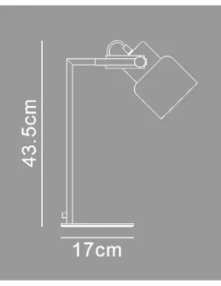 Lámpara de mesa Nordica - IDP Lampshades - Pantalla orientable, estilo industrial con calidez nórdica