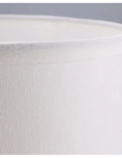 Lámpara de mesa Nuts – FORLIGHT – Lámpara nórdica con pantalla textil, Madera natural