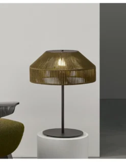 Lámpara de mesa Olivia - Massmi - Lámpara decorativa de cuerda trenzada