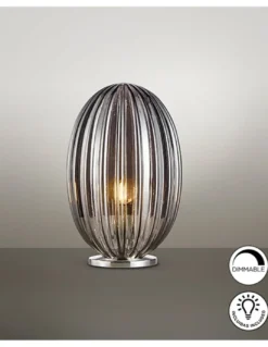 Lámpara de mesa Ovila – Schuller – Diseño de cristal en 2 colores