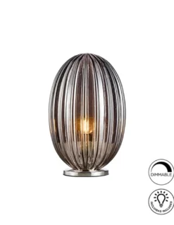 Lámpara de mesa Ovila – Schuller – Diseño de cristal en 2 colores