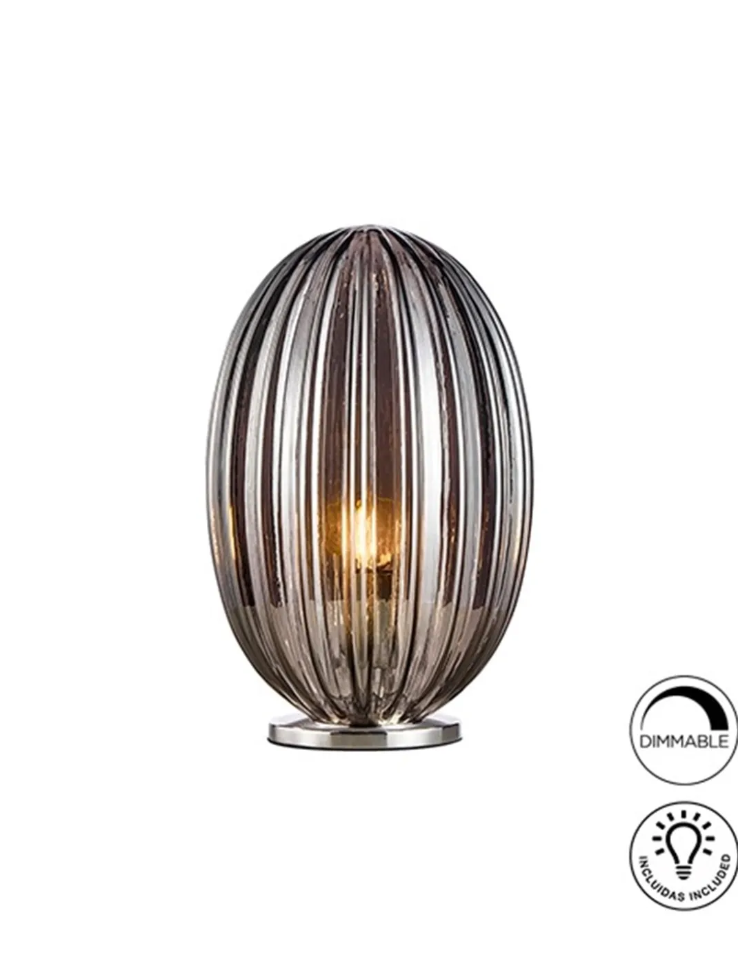 Lámpara de mesa Ovila – Schuller – Diseño de cristal en 2 colores