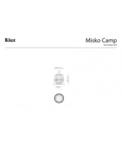 Lámpara de mesa portátil Misko Camp - Blux - Lámpara con USB, touch regulable