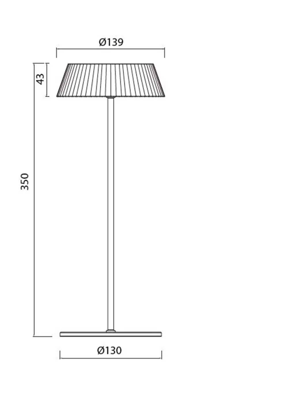 Lámpara de mesa portátil Relax – Mantra – LED regulable, táctil atenuable, 3 colores