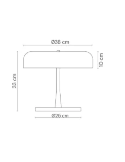 Lámpara de mesa Rea – Robin – Base de mármol, Pantalla negra mate, 3xE27