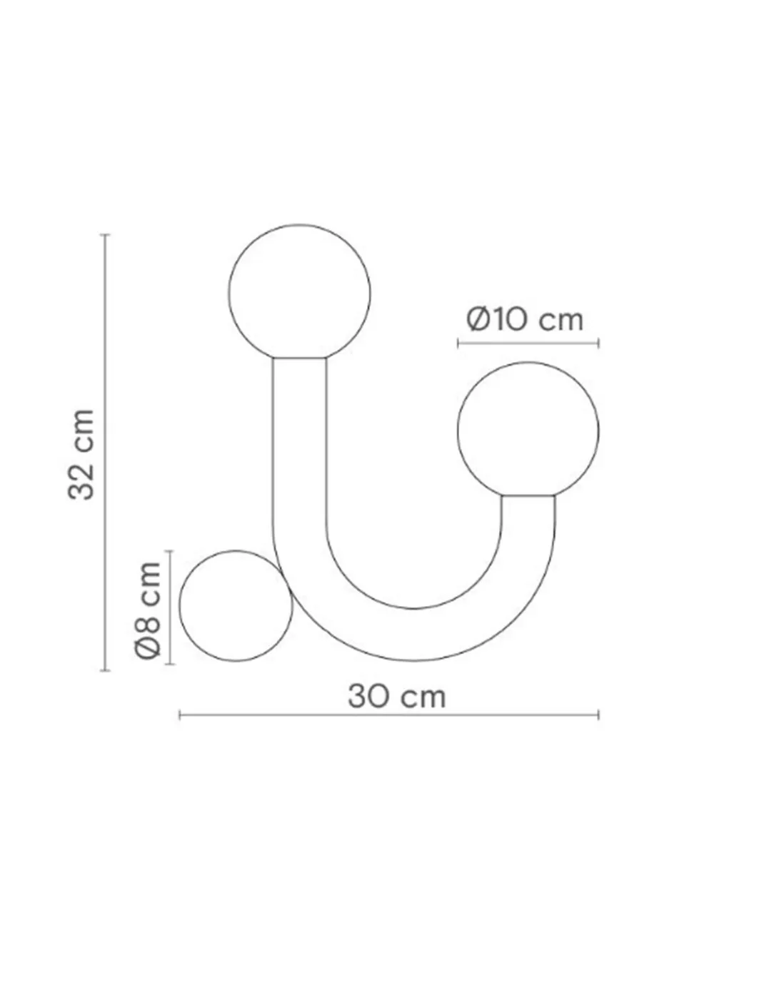 Lámpara de mesa Rigoberta – Robin – Diseño minimalista con 2 luces, Disponible en negro o blanco