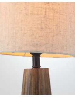 Lámpara de mesa Rodrigo - IDP Lampshades - Diseño minimalista y moderno de lino y madera