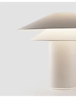 Lámpara de mesa Shan – Faro – Pantalla de pergamino, diseño decorativo
