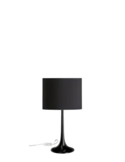 Lámpara de mesa Simplicity – Massmi – Lámpara moderna de mesa, Pantalla de tela cuadrada, 1xE27