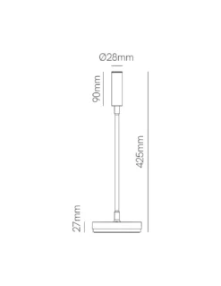 Lámpara de mesa Stem – Beneito & Faure – Lámpara de escritorio LED