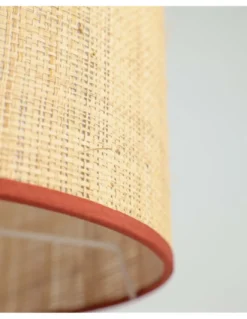 Lámpara de mesa Tamatao - IDP Lampshades - Lámpara de cerámica y pantalla de rafia