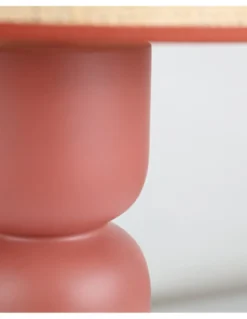 Lámpara de mesa Tamatao - IDP Lampshades - Lámpara de cerámica y pantalla de rafia