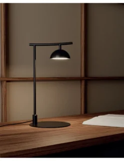 Lámpara de mesa Tana – Aromas – Lámpara de metal negro mate, LED 2700K, 40 cm