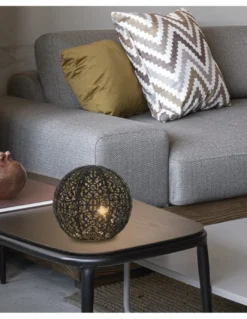 Lámpara de mesa Ticam – AJP – Diseño oriental negro