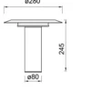 Lámpara de mesa Tina - Mantra - Lámpara minimalista LED blanca