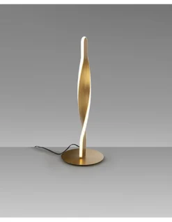Lámpara de mesa Twist – Schuller – Diseño minimalista LED, acabado dorado