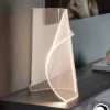 Lámpara de mesa Velos – Schuller – Lámpara LED regulable, lámina de metacrilato microimpreso