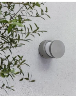 Lámpara de pared de exterior Block - Faro - Lámpara de cemento redonda