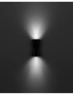 Lámpara de pared de exterior Prisma – FORLIGHT – Aplique con doble emisión de luz, GU10, Apto para ambientes salinos