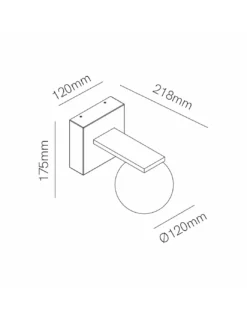 Lámpara de pared de exterior Sphere – Beneito & Faure – Lámpara esférica IP54