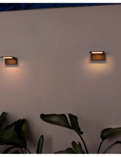 Lámpara de pared Ele - Faro - Lámpara de exterior en gris oscuro