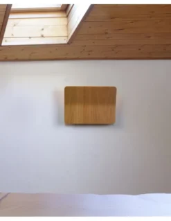 Lámpara de pared Kito – Luxcambra – Pantalla de madera de roble, Lámpara LED