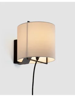 Lámpara de pared Lewit - Luxcambra - diseño moderno, pantalla textil