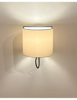 Lámpara de pared Lewit - Luxcambra - diseño moderno, pantalla textil