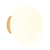 Lámpara de pared Moon – Luxcambra – Pantalla de cristal, estructura dorada
