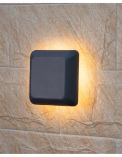 Lámpara de pared Ova - Iberlamp - Aplique de exterior antracita