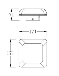 Lámpara de pared Ova - Iberlamp - Aplique de exterior antracita