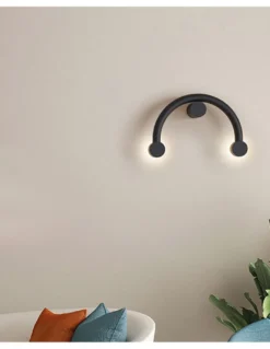 Lámpara de pared Rigoberta Indirect Curved – Robin – Aplique minimalista, LED 3000K 1840 lm
