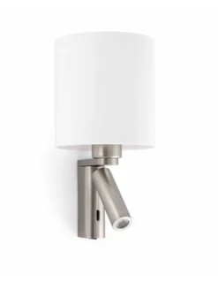 Lámpara de pared Rob - Faro - Lámpara con lector, pantalla PMMA
