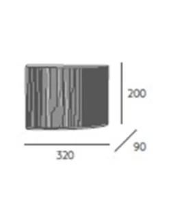 Lámpara de pared Simplicity – Massmi – Aplique de pared decorativo, Pantalla de algodón, 1xE27