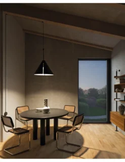Lámpara de pared Super Attic - LedsC4 - Aplique colgante negro con cable de 5 metros