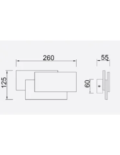 Lámpara de pared Tahiti XL – Mantra – Aplique decorativo, LED 3000K, 26/40 cm