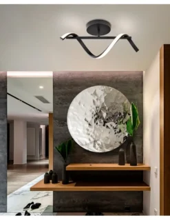 Lámpara de pared/techo Boa - Schuller - Diseño minimalista negro