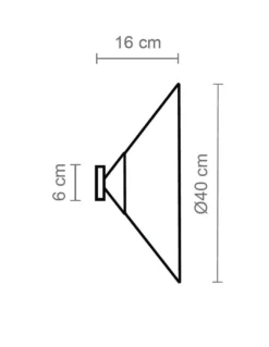 Lámpara de pared/techo Cim - Luxcambra - Diseño redondo de cotonet