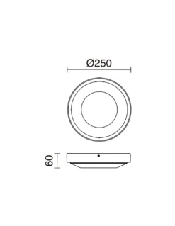 Lámpara de pared/techo de exterior Floc - Novolux Lighting - Diseño redondo, IP65