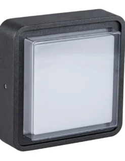 Lámpara de pared/techo de exterior Pilot - Iberlamp - Diseño cuadrado antracita