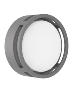 Lámpara de pared/techo de exterior Alhambra - Iberlamp - Lámpara redonda antracita, Ø 24 cm