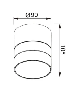Lámpara de pared/techo Pere - Mantra - Foco exterior de superficie orientable