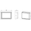 Lámpara de pared/techo Pilot - Iberlamp - Lámpara de exterior, diseño rectangular antracita