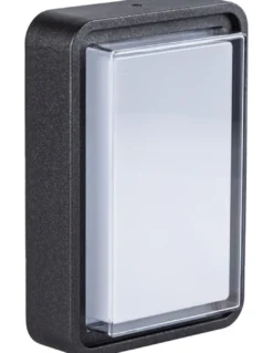 Lámpara de pared/techo Pilot - Iberlamp - Lámpara de exterior, diseño rectangular antracita