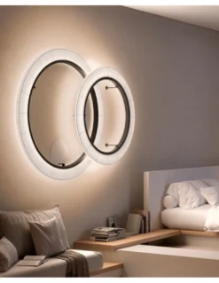 Lámpara de pared/techo Roda – Bover – Lámpara minimalista circular en 3 tamaños, LED Regulable 1-10V